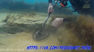 Система хука в работе на двоих дайверов в Черном море.