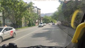 поездка на автобусе 62 в Владивостоке 2