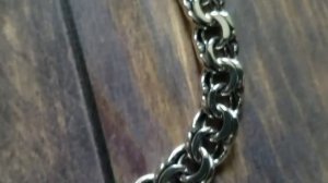 Плоский (классический) Бисмарк. Вес 71 грамм. Серебряная цепь ручного плетения