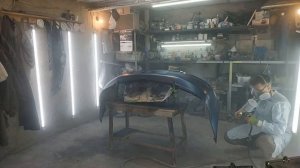 Пайка и покраска от (а до я) Бампера Toyota 4-я часть