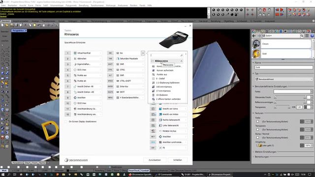 Rhino mit 3DConnexion SpaceMouse Enterprise