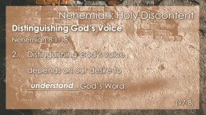 Distinguishing God's Word | Nehemiah 8:1-18