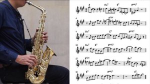 Take the A train (easy solo) for saxophone