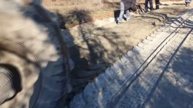 Ремонт дороги в с. Лучистое по технологии стабилизации грунтов "ANT"