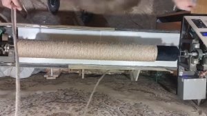 Намотка столбов для когтеточки