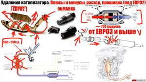 Удаление катализатора ПЛЮСЫ и МИНУСЫ, РАСХОД, МОЩНОСТЬ, ПРОШИВКА (ЕВРО2)