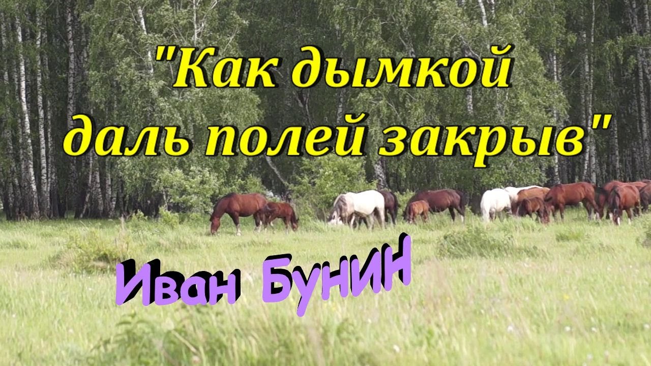 Как дымкой даль полей закрыв на полчаса прошел внезапный дождь косыми полосами