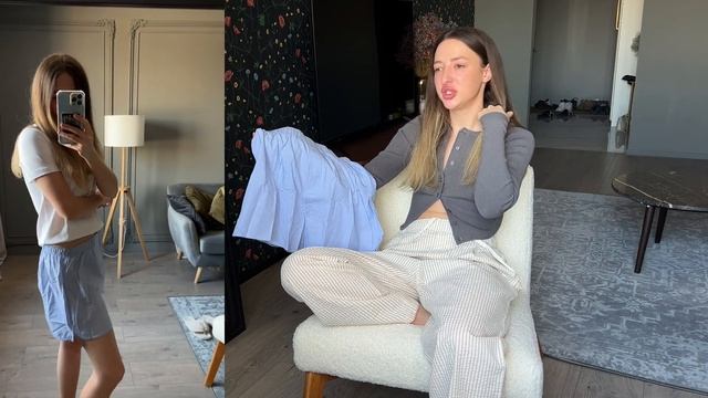 VLOG25 распаковка с примеркой MANGO/UNIQLO образы на весну/лето 2023