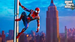 ЧЕЛОВЕК ПАУК СПАСАЕТ ГОРОД ОТ ПРЕСТУПНИКОВ В ГТА 5 МОДЫ! SPIDER-MAN ОБЗОР МОДА В GTA 5! ИГРЫ ВИДЕО