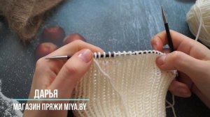 Пошаговый МК Манишка спицами с уголком