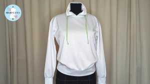 Сшила толстовку (худи) без выкройки, за 1,5 часа. Sewed a hoodie. Канал ШЬЮ САМА