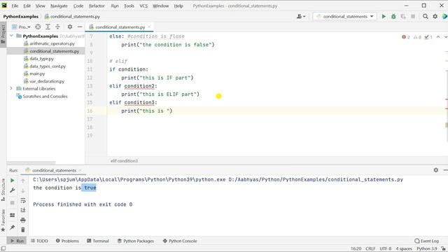 If else in Python - Creating an IF ELSE Statement | if elif else | Python if else Statement
