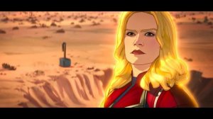 Что если....Сцена боя Тора против капитана Марвел