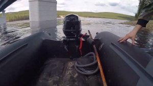 ОБКАТЫВАЕМ МОТОР ГЛАДИАТОР 9.9/ЛОДКА ТАЙМЕНЬ 3400/РЕКА АЛДАН.