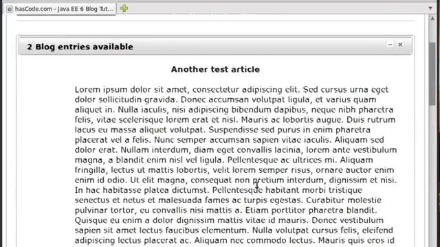 hasCode.com: Creating a sample Java EE 6 Blog Application JPA, EJB, CDI, JSF and PrimeFaces смотреть онлайн