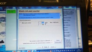Принтер Epson L355 - Не печатает выдает ошибку. Требуется техническое обслуживание.