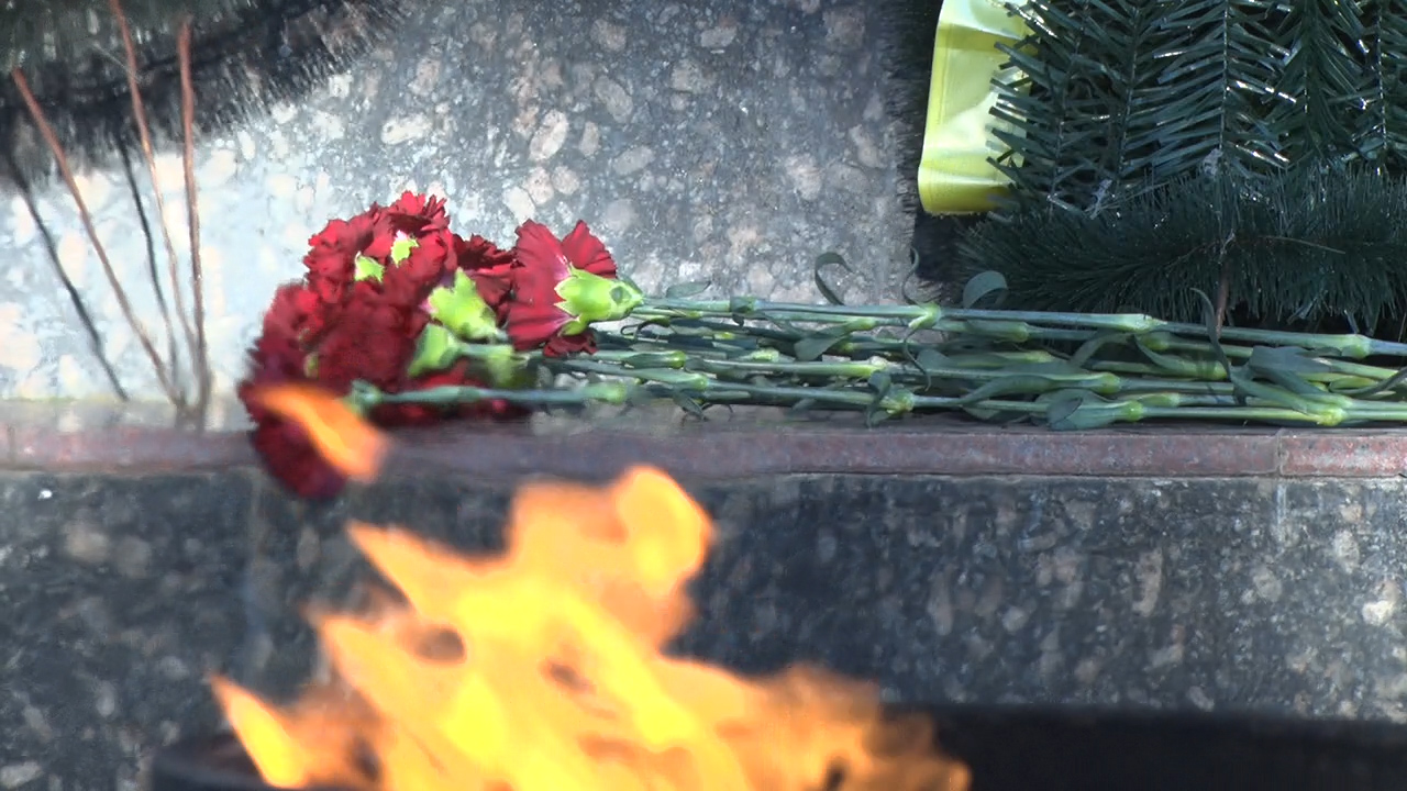 79 лет освобождению Кубани. Митинг у Вечного огня на Горке героев.