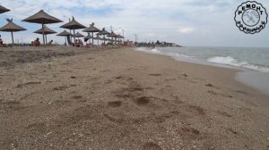 Начало Бердянской косы - пляж возле отеля Бухта