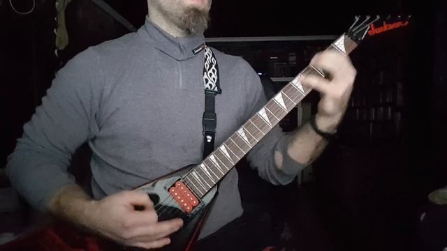 BLOOD RED THRONE - Manifest of Lies guitar playthrough смотреть онлайн