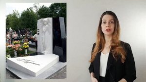 Памятник Гурченко | Красивый женский памятник из белого мрамора на Новодевичьем