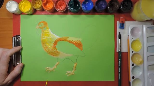 Рисуем петуха смотреть онлайн
