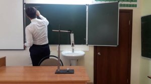 Экспериментальное задание для определения работы силы упругости для неподвижного блока