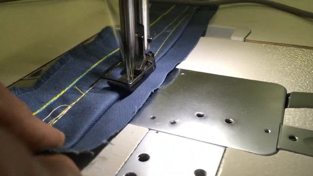 Промышленная швейная машина c иглами тандем AURORA A-482D. Double needle Industrail sewing machine. смотреть онлайн