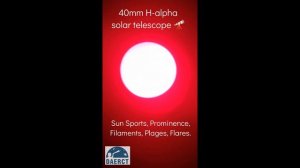 DAERCT - 🌞 🔭 H-alpha solar Telescope 🔭 view sun & Details.