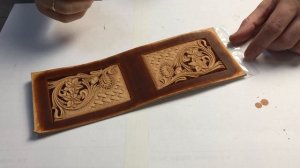 Покраска кожи проникающими красками и антик пастой