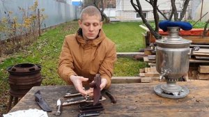 Обзор складных и фиксированных ножей мастерская Семина! Сталь, 65х13 | 95х18 кованная | х12мф.
