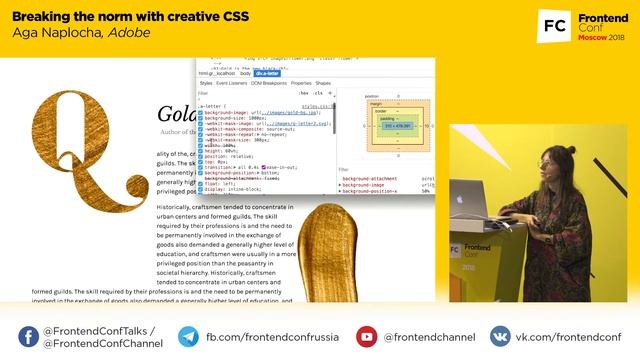 Breaking the norm with creative CSS / Aga Naplocha (Adobe / The Awwwesomes) смотреть онлайн