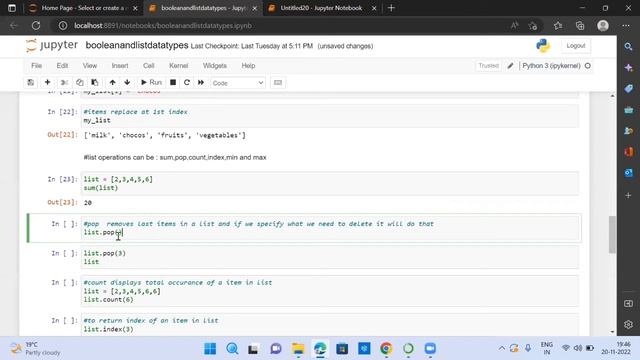 Python List Datatypes