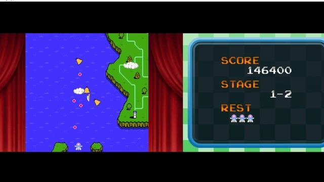 3D Classics: TwinBee (4K) Citra Emulator Gameplay Nintendo 3DS