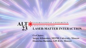 Laser-Matter Interaction. Day 1