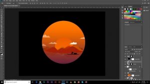 Speed paint #Sunset design in Adobe Photoshop