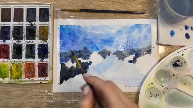 Как нарисовать морское дно карандашом и акварелью начинающим | Рисунок для детей смотреть онлайн