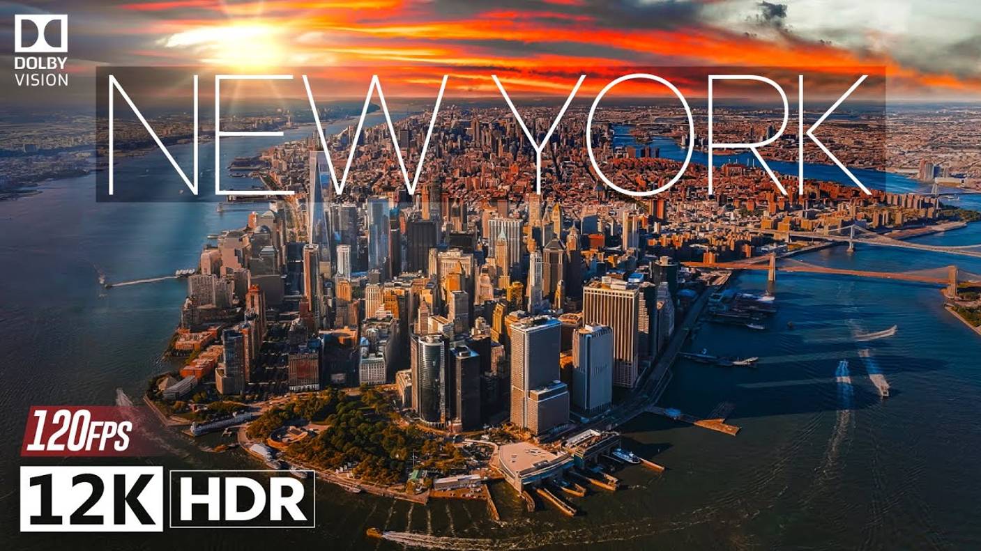 Нью-Йорк в Кинематографическом 12K ULTRA HD HDR 120fps with Dolby Vision смотреть онлайн