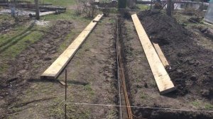 Армируем фундамент под вторую теплицу.