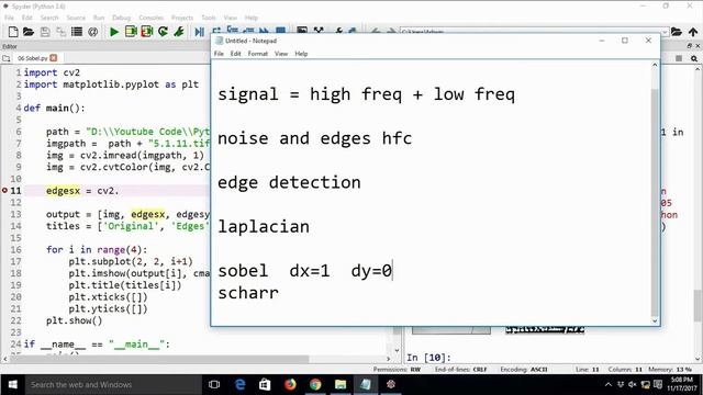 Computer Vision with Python and OpenCV - High Pass Filters
