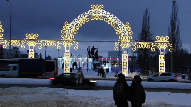 Пермь Эспланада вход в Новогодний ледовый городок