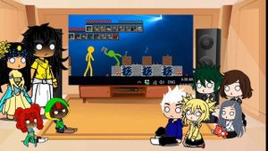 mha&brawl Stars animation vs minecraft ep.5 react to gacha