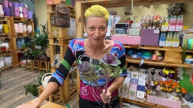 Капуста в букетах | Брассика прелестна во флористике, ведь она чем-то похожа на розу