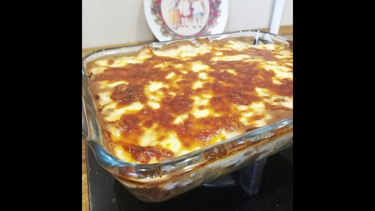 Мясная запеканка с макаронами Ленивая лазанья с соусом Бешамель. Супер вкусно!