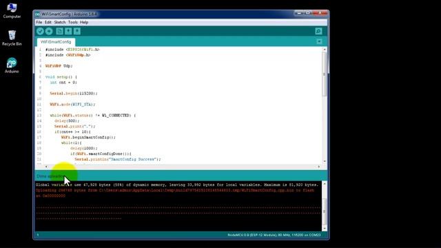ESP8266 WiFi Smartconfig with Android App смотреть онлайн
