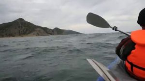 Байкал, волны напротив речки Куяда