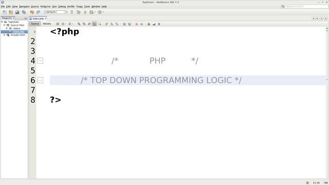 PHP | Top Down Programming Logic | #000 // Tips from the Self Taught Developer