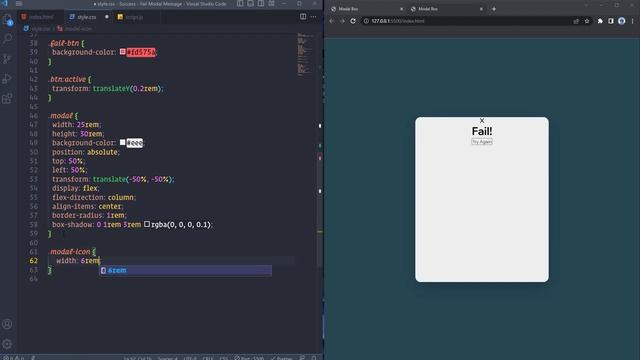 How to Create Popup with Success Message using HTML, CSS, and JavaScript | How to Create Modal Box смотреть онлайн