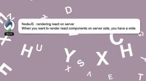 NodeJS : rendering react on server