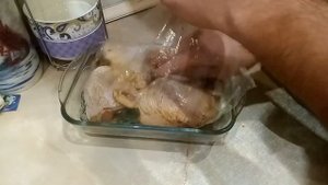 Куриные бедра с овощами в рукаве для запекания