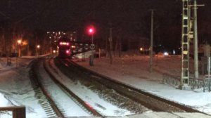 Двухэтажный поезд аэроэкспресс в международный аэропорт Шереметьево D (SVO) станция Водники МЦД